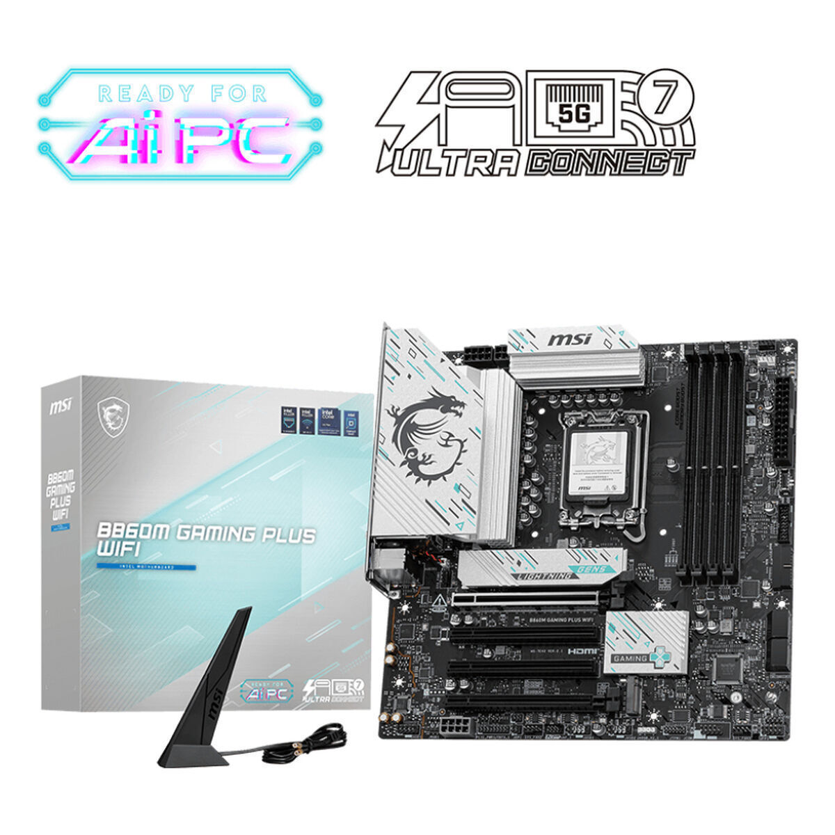 MSI B860M Gaming Plus WIFI Motherboard Micro ATX με Intel 1851 Socket