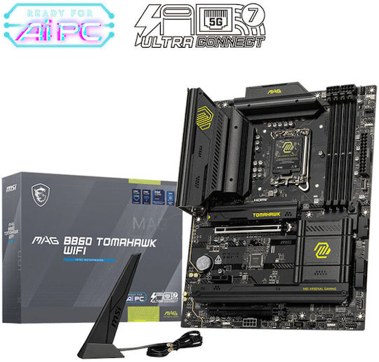 MSI MAG B860 Tomahawk WiFi Placă de bază ATX cu Intel 1851 Socket