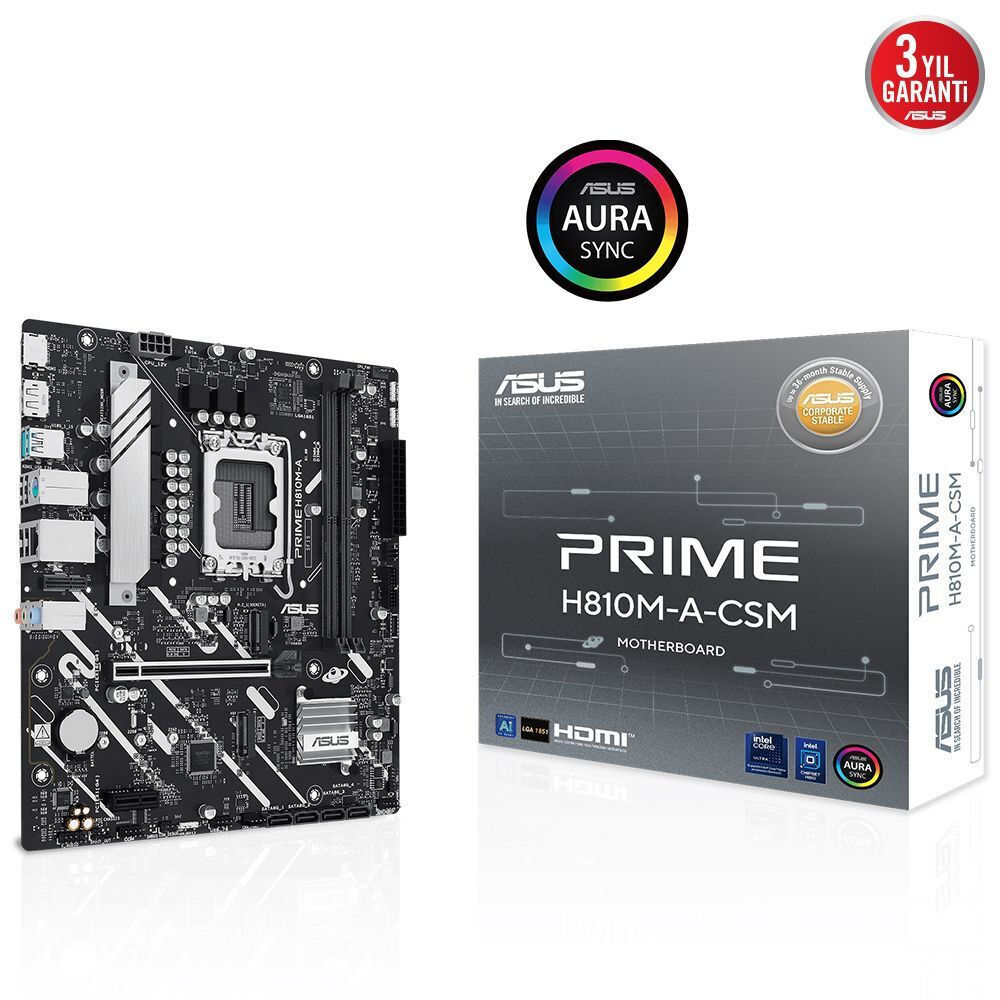 Asus Prime H810M-A-CSM Motherboard Micro ATX με Intel 1851 Socket