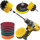 Cleaning Brushes Pads Drill 12 Pieces