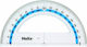 Helix Protractor L07 15cm Diameter 15cm and 180 Degrees Double Numbering