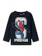 Kids' Shirt Long Sleeve Navy Spiderman