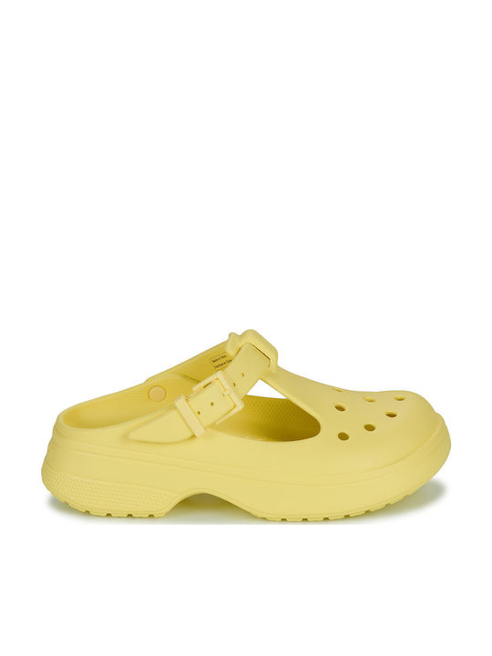 Crocs Classic Mary Jane Women's Clogs Yellow