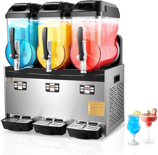Vevor 12lx3 Tank Commercial Slushy Machine Margarita Smoothie Frozen Drink Maker