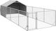 vidaXL Hundetore Park 600x200x150cm Silber