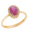 Damen Ring mit Zirkonia aus Gold 14K