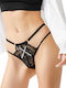 Cottonhill String Πλεχτή Δαντέλα Λωρίδες & Strass