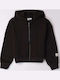 Kinder-Sweatshirtjacke Schwarz