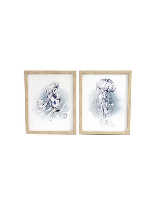 Frame Print Ocean 2 designs 20x25cm