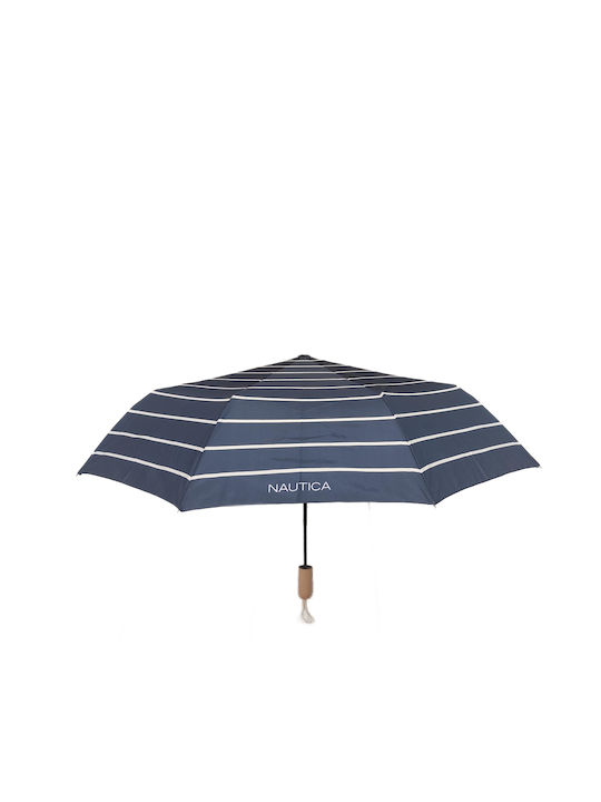 Nautica Windproof Automatic Umbrella Compact Blue Nautica Windproof Automatic Umbrella Compact Blue