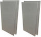 Audiodesigner Rect Audio Treatment Material Panel With Fabric (4 Pieces) 120cm x 60cm x 50mm in Gray Color