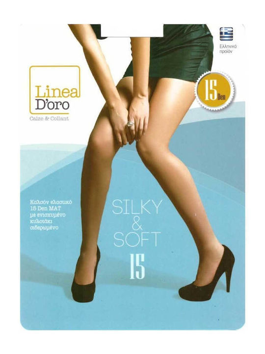 Γυναικείο Καλσόν 15 Den με Ραφή Black
