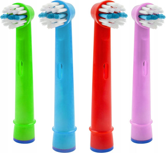 Ersatzköpfe Für Kinder Elektrische Zahnbürsten Nelips 4 Stück
