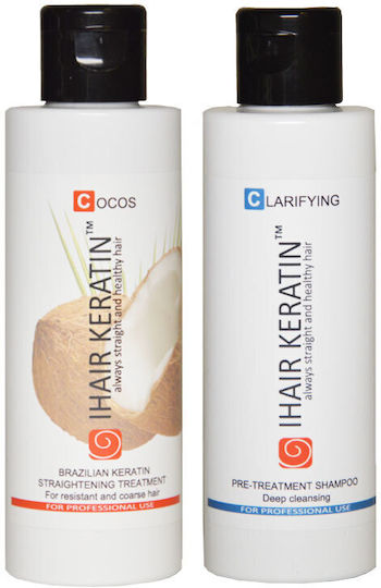Ihair Keratin Sampon Reconstrucție/Hrană și Strălucire pentru Păr Creț 100ml