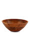 Atmosphera Wooden Salad Bowl Brown 30x30x11cm