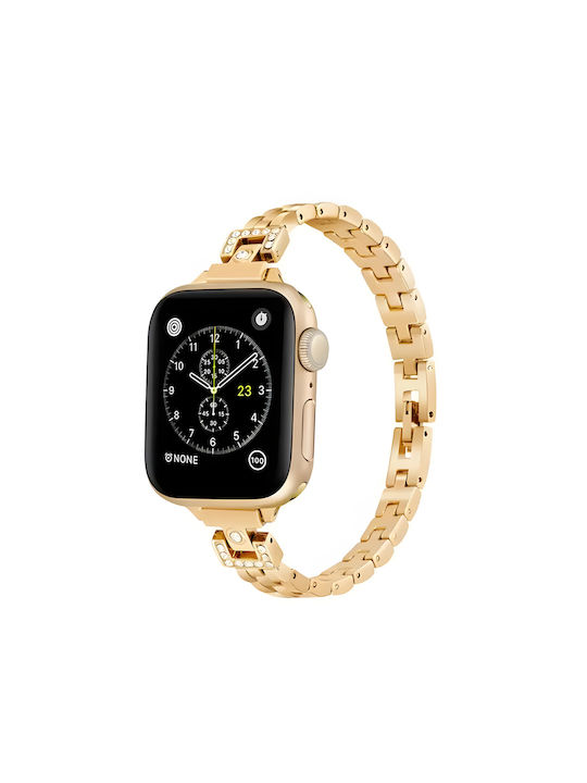 Leewello LW-383 Λουράκι Χρυσό (Apple Watch 44/45/46mm/Ultra 49mm)