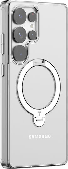 Torras Ostand Back Cover Silicone Transparent (Galaxy S25 Ultra)