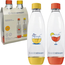 Бутилки Sodastream Fuse 2 броя 1л жълто оранжево Бутилки Sodastream Fuse 2 броя 1л жълто оранжево