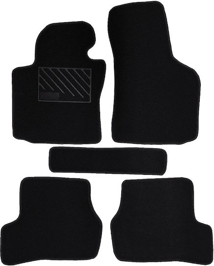 Σετ Μπροστινά και Πίσω Πατάκια 5τμχ για Skoda Octavia 2004-2013 Μαύρα