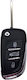 Foldable Car Key Shell with Blade with 3 Buttons for Citroen