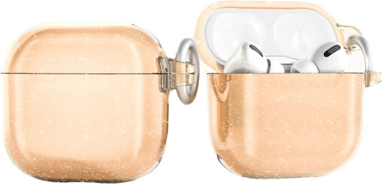 Hurtel Glitter Θήκη Σιλικόνης σε Χρυσό χρώμα για Apple AirPods 4