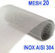 Mesh20 Stainless Steel Screen Inox Aisi 304