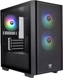 Thermaltake Versa H16 TG ARGB Gaming Micro Towe...