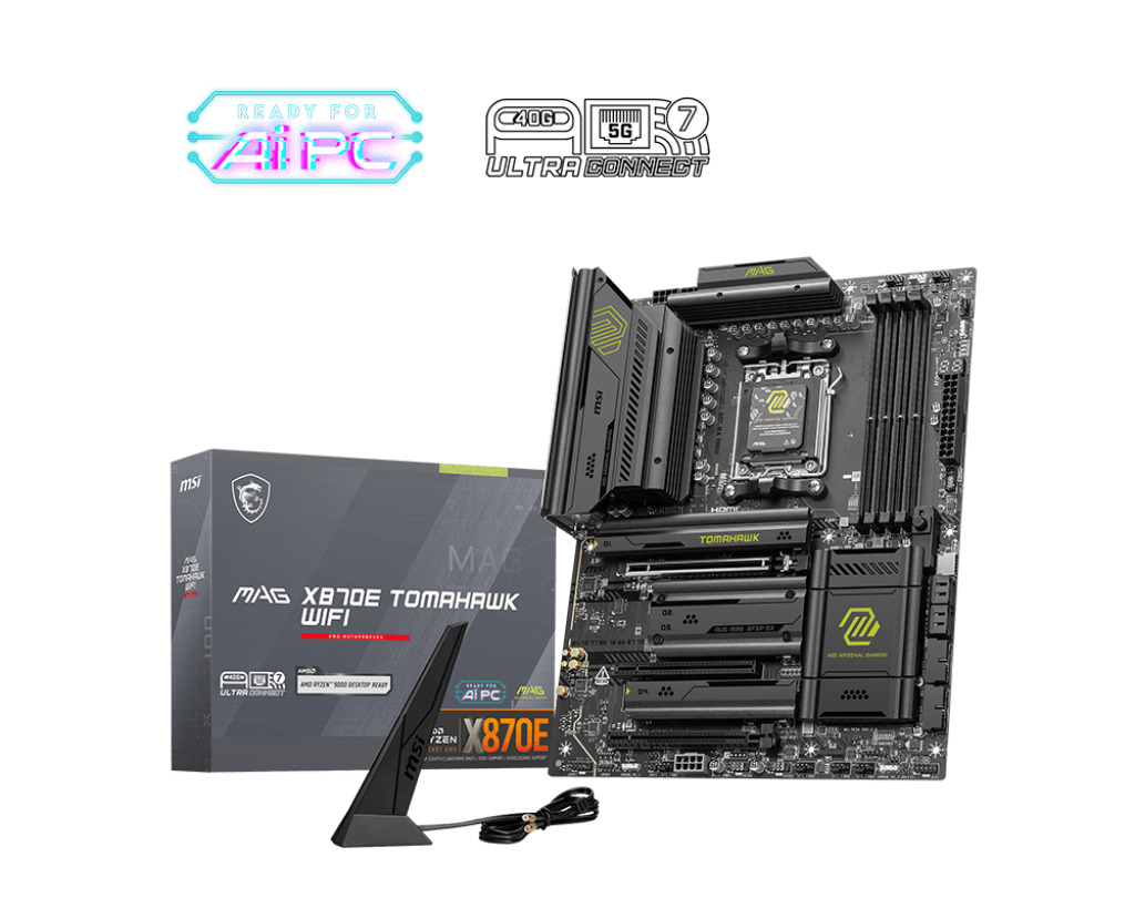 MSI MAG X870E Tomahawk WIFI Motherboard ATX με AMD AM5 Socket