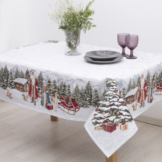Dimeco Christmas Tablecloth Fabric L180xW140cm.