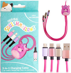 Jazwares USB to Type-C / micro USB / Lightning Cable 1.2m B04413 Jazwares USB to Type-C / micro USB / Lightning Cable 1.2m B04413