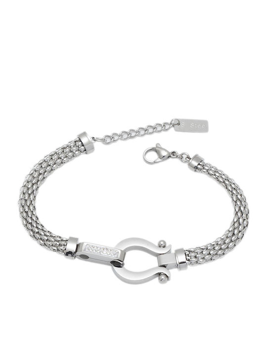 Damen Armband Kette aus Stahl