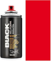 Montana Cans Sprühfarben BLK150 Schwarz Rot 150ml 6 Stück