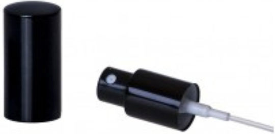 Aluminium-Sprühflasche 18/415 Parfüm Schwarz