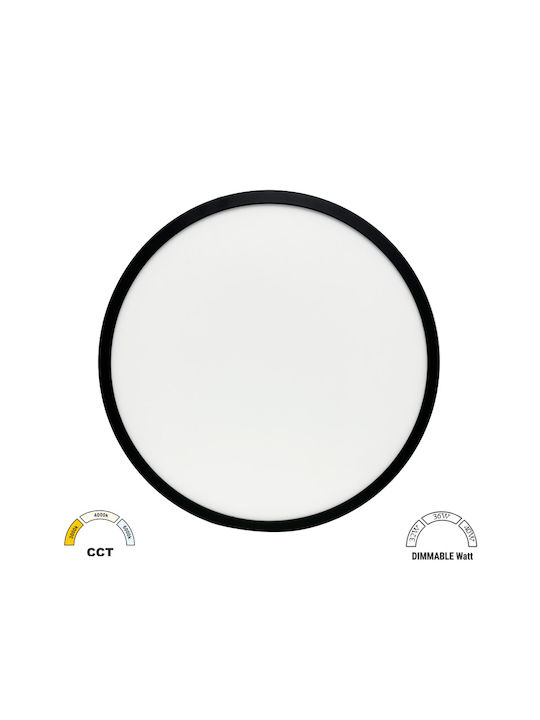 Adeleq Deckenleuchte für den Außenbereich mit integriertem LED in Schwarz Farbe 21-483401