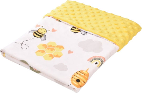 Confort Family Blanket Nursery Swaddling Blankets Cotton Yellow 80x80cm