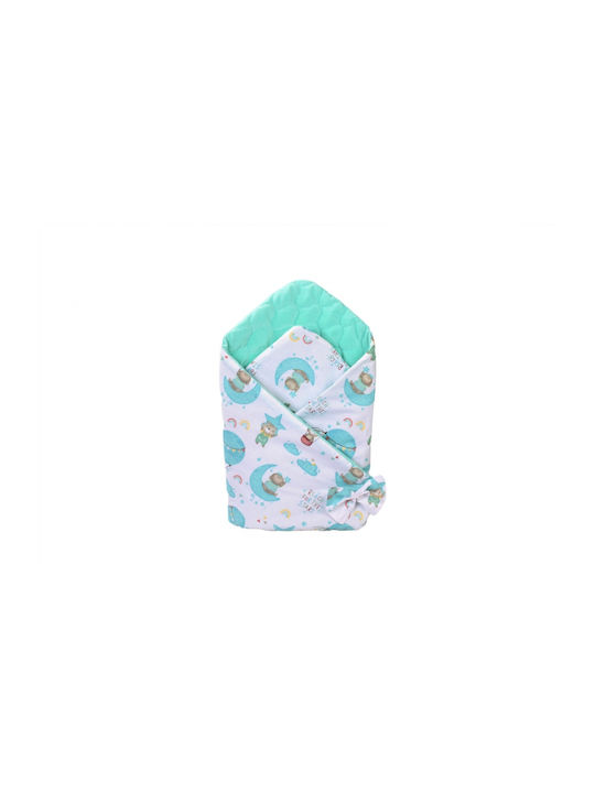 Confort Family Blanket Nursery Swaddling Blankets Velvet Green 80x80cm