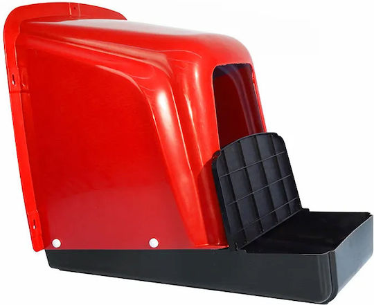 Chicken Nesting Box 1 Position Plastic Red