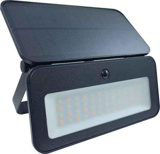 Adeleq Straßen-Solarleuchte 8W 1200lm Warmes Weiß 3000K mit Bewegungssensor und Fotokontakt IP65 19.3cmx9.7cmx4.2cmcm