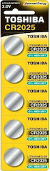 Toshiba Cp-5c Baterii Litiu CR2025 3V 5buc Toshiba Cp-5c Baterii Litiu CR2025 3V 5buc