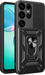 Hurtel Hybrid Back Cover Μεταλλικό Μαύρο (Galax...
