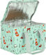 A Little Lovely Company School Insulated Lunch Bag 5.5 Litre Green 16x16x23cm