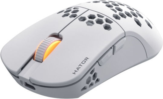 HATOR Stellar Pro Drahtlos RGB Gaming Gaming Maus 26000 DPI Weiß