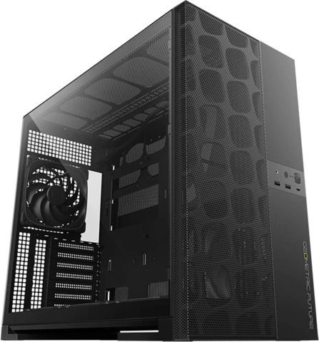 Geometric Future Model 5 Vent Gaming Middle Tower Carcasă Calculator cu Fereastră Laterală Negru