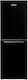 Fridge-Freezer 230lt Total NoFrost H166xW55xD64cm Black -230-FF-54