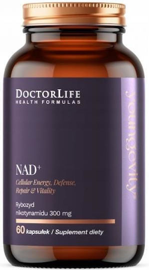 Doctor Life NAD+ Nicotinamide Riboside 300mg Special Food Supplement 60 Capsules