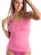 Mit Spaghetti-Träger Pink Damen T-Shirt