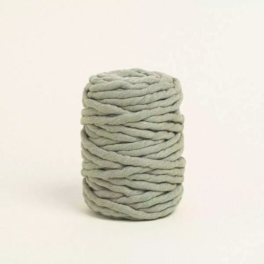 Fir de macrame premium Eucalyptus Verde 9mm X 10m 51009 Ntampoudis Ntm-51009-verde-eucalyptus