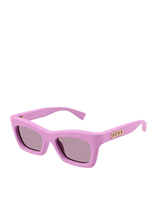 Gucci Women's Sunglasses with Pink Horn-Rimmed ...