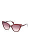 Max & Co Women's Sunglasses with Burgundy Plastic Frame and Burgundy Gradient Lens MO0038 69F