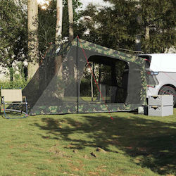 vidaXL Cort de Camping Pentru Automobil Verde P...